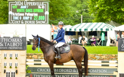 Kristiane Pellegrino and White Oaks Joy Ride Speed to the Take2 Thoroughbred Jumper Championship at the Upperville Colt & Horse Show Presented by MARS Equestrian™